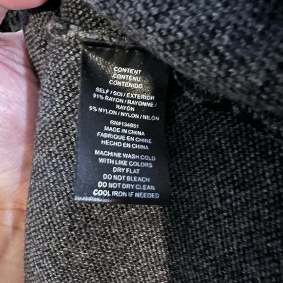 WAYF balloon sleeve grey knit sweater dress Bodycon‎ flattering mature - Picture 3 of 6